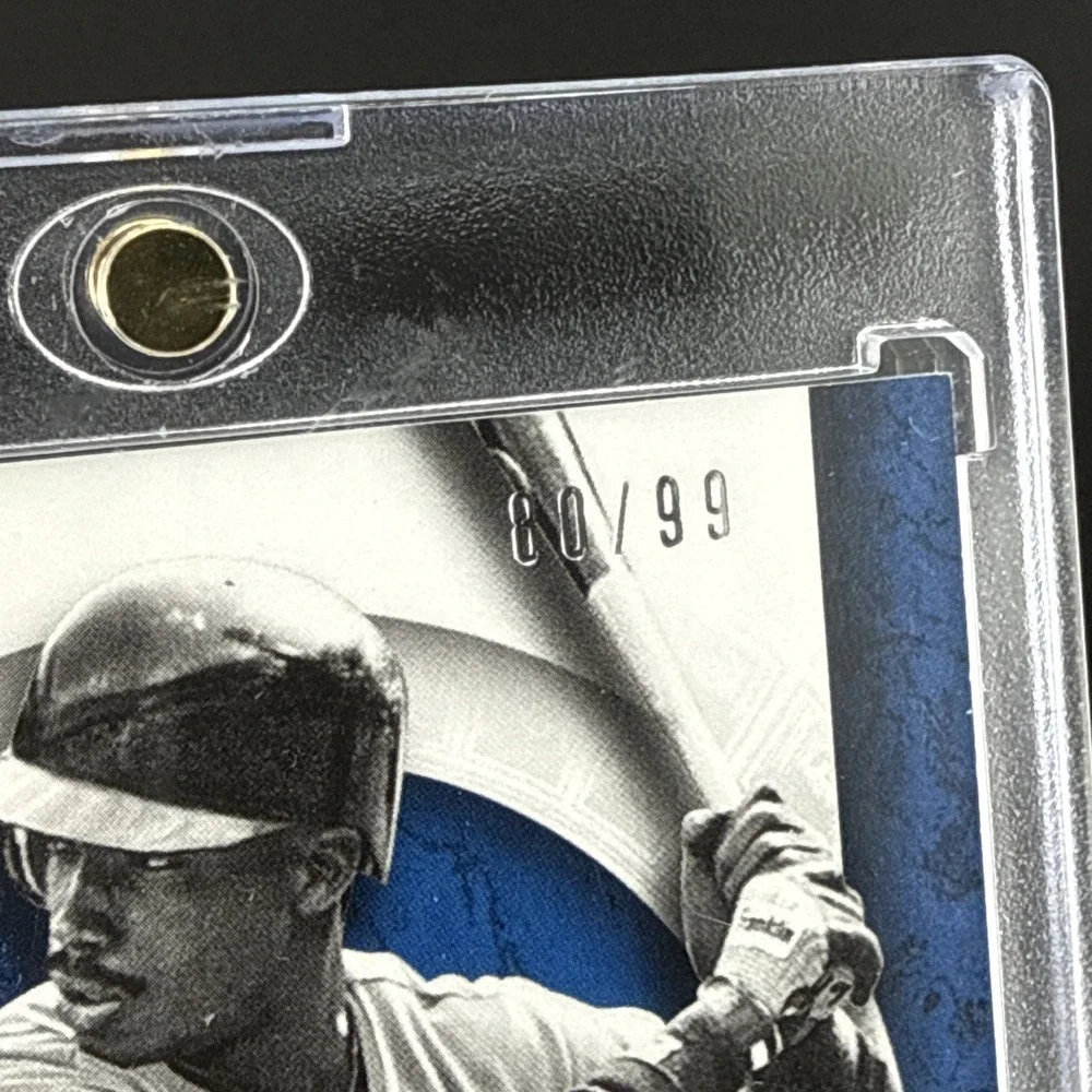 2016 Panini Pantheon Milestone Scripts Auto Blue #49 Fred McGriff /99